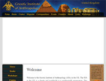 Tablet Screenshot of gnostic-institute.org